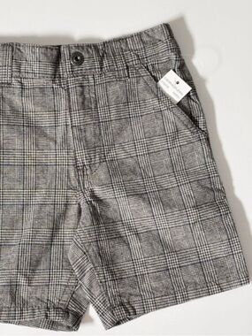 NWT Calvin Klein Jeans Toddler Boys Plaid Shorts Size 24M Gray Checked